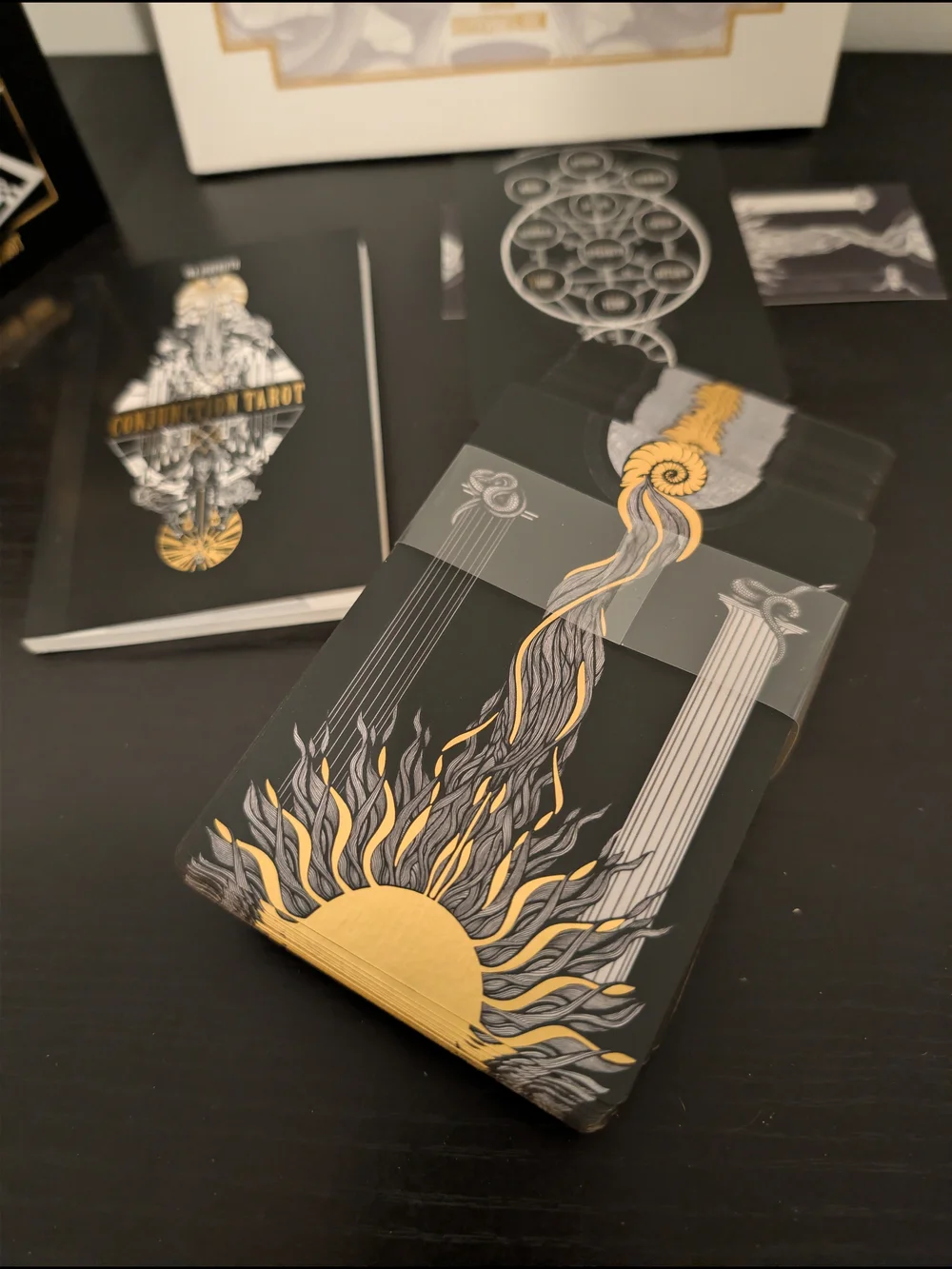 Conjunction Tarot Deck By Ina Auderieth with Signed Numbered Art Book
